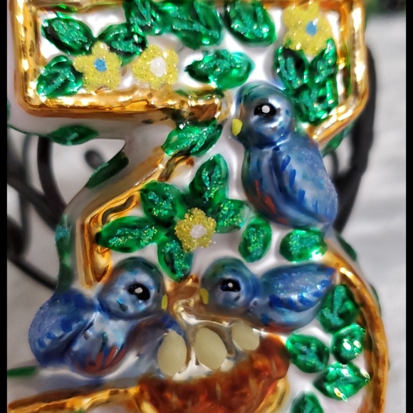 CHRISTOPHER RADKO Number 3 Christmas Holiday Seasonal ornament French Hens Birds - Picture 7 of 7